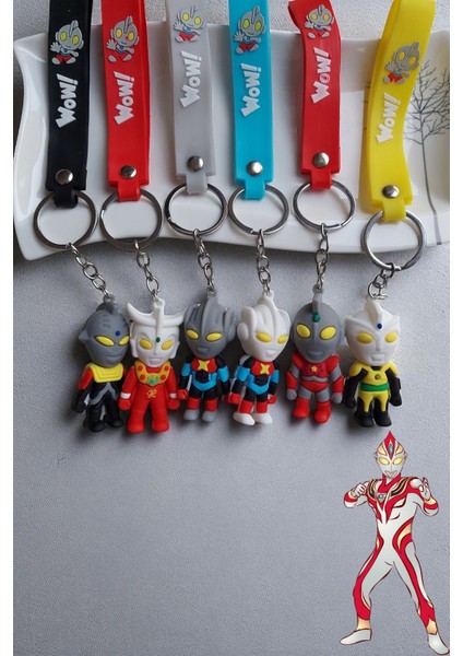 Süper Kahraman Ultraman Anahtarlık ve Çanta Süsü 6 Adet fiyatları