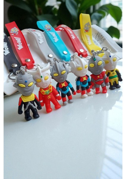 Süper Kahraman Ultraman Anahtarlık ve Çanta Süsü 6 Adet modelleri