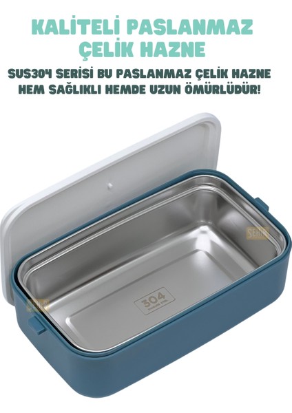 Bento 1000ML Lunchbox Yeni Koleksiyon 2 Katlı 3 Bölmeli Paslanmaz Çelik Sefer Tası Yemek Kutusu modelleri