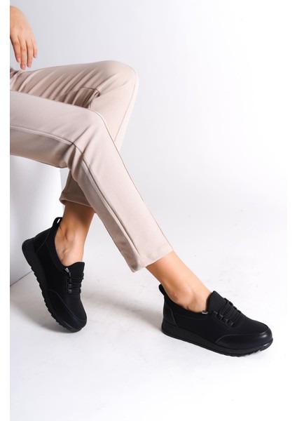 Jet-Vıolet Bağcık-Lastik Ortopedik Taban Cilt Detaylı Klasik Babet Anne Ayakkabısı Cst-Siyah fiyatları