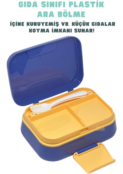 Bento 1030ML Lunchbox Yeni Koleksiyon Tek Katlı 3 Bölmeli Pp Plastik Sefer Tası Yemek Kutusu fırsatları