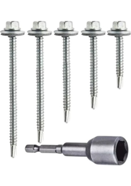 Trapez Çatı Vidası (5,5X25MM - 50'li Paket) M8 Vida Sıkma Ucu (1 Adet) fiyatları