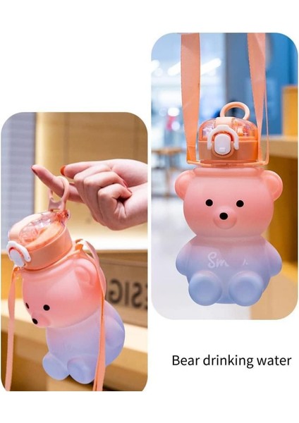 Smile Ayıcık Su Matarası Su Şişesi Suluk Bpa Içermez Suluk 800ML (Sticker Hediyeli) modelleri