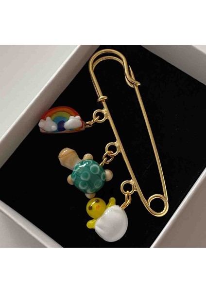 Murano Broş Gökkuşağı