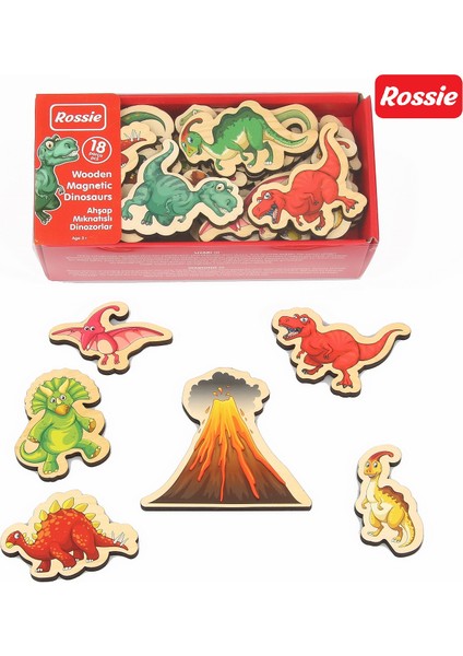Rossie Mıknatıslı Ahşap Dinozorlar fiyatları