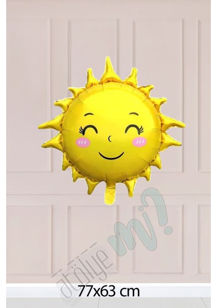 Gülümseyen Güneş Folyo Balon modelleri