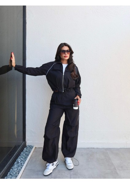 Bel Lastik Bağlama Şeritli Paraşüt Takım