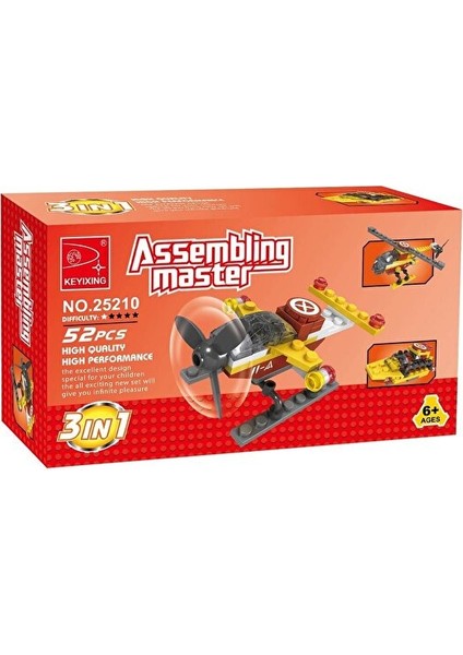 Ausini Assembling Master 3 In 1 52 Parça Helikopterler fiyatları