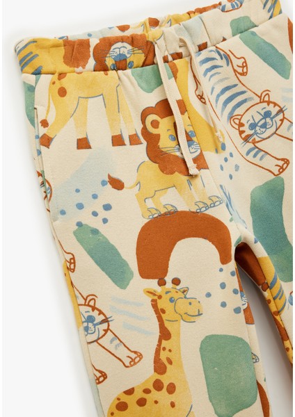 Şardonlu Hayvanlar Baskılı Jogger Eşofman Altı modelleri