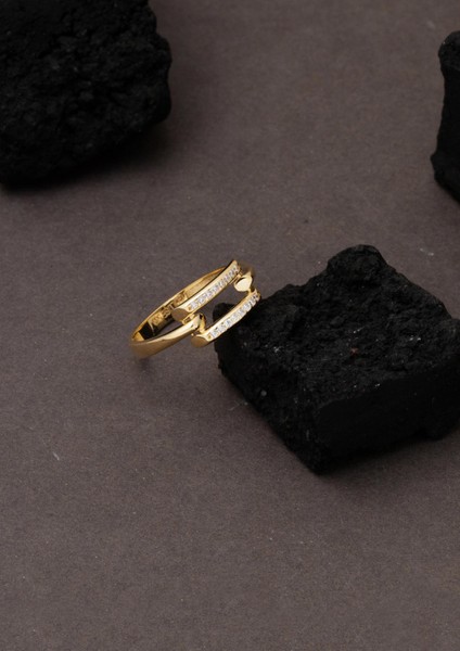 Tek Sıra 14 Ayar Altın Kaburga Yüzük fırsatları