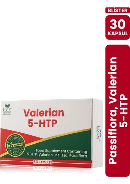 Passiflora Valerian Melissa Içeren Takviye Edici Gıda 30 Kapsül Blister