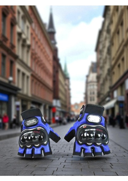 Motosiklet Eldivenleri Pro Bıker Parmaksız L-Mavi, Tip fiyatları