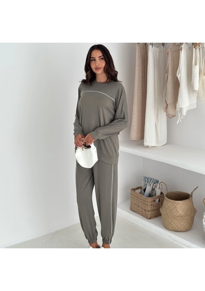 Modal Kumaş Arabiyeli Lüks Tasarım Alt-Üst Ikili Takım