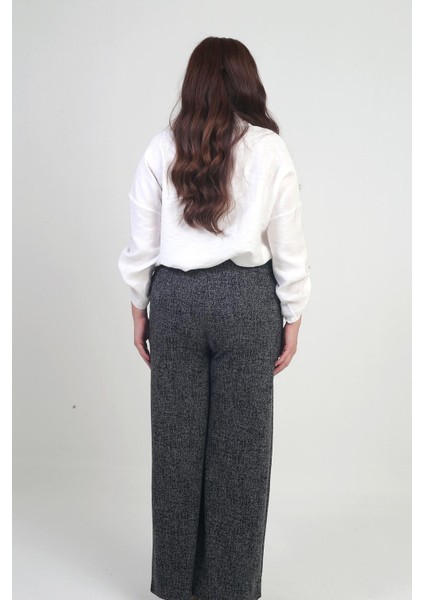 Kadın Beli Lastiki Cepli Karyağdı B.üyük Beden Palazzo Pantolon fırsatları