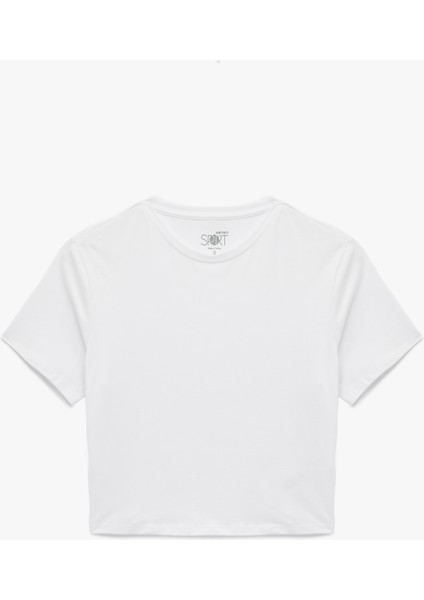 Slim Fit Kısa Kollu Bisiklet Yaka Spor Tişört