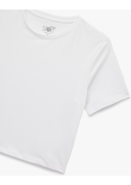 Slim Fit Kısa Kollu Bisiklet Yaka Spor Tişört modelleri