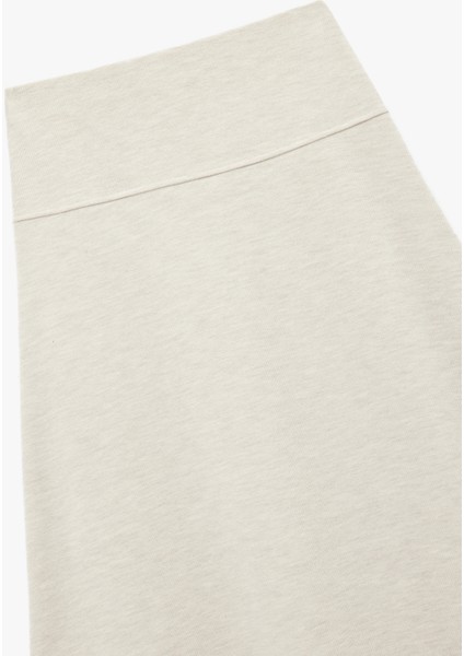 Dikiş Detaylı A Kesim Midi Etek modelleri