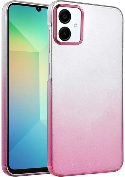 Samsung Galaxy A06 Aurora Shine Glossy Kılıf – Luxury Kapak - Pembe fırsatları