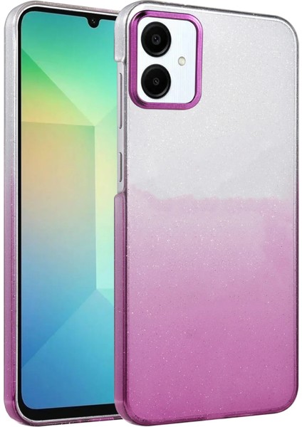 Samsung Galaxy A06 Aurora Shine Glossy Kılıf – Luxury Kapak - Mor
