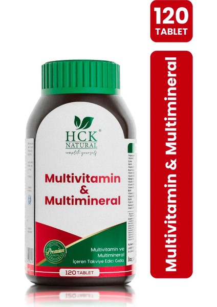 Multivitamin & Multimineral 120 Tablet