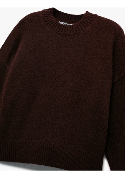 Uzun Kollu Bisiklet Yaka Triko Basic Kazak indirimleri