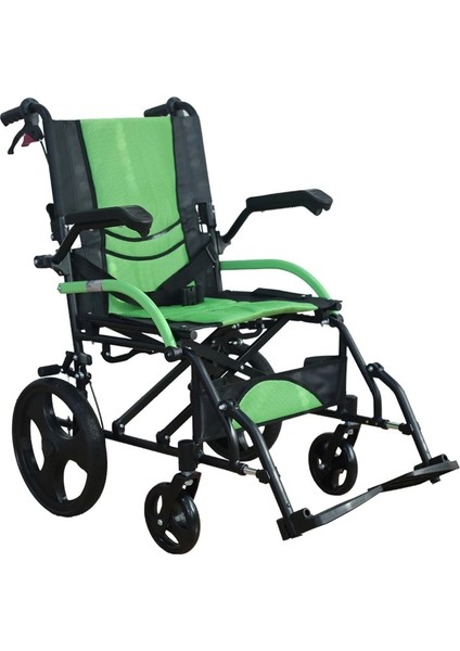 Golfi Alüminyum Tekerlekli Sandalye | Katlanabilir Hafif Transfer Modeli G502