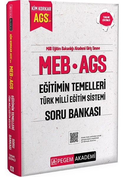 MEB AGS Kim Korkar Eğitimin Temelleri Türk Milli Eğitim Sistemi S fiyatları