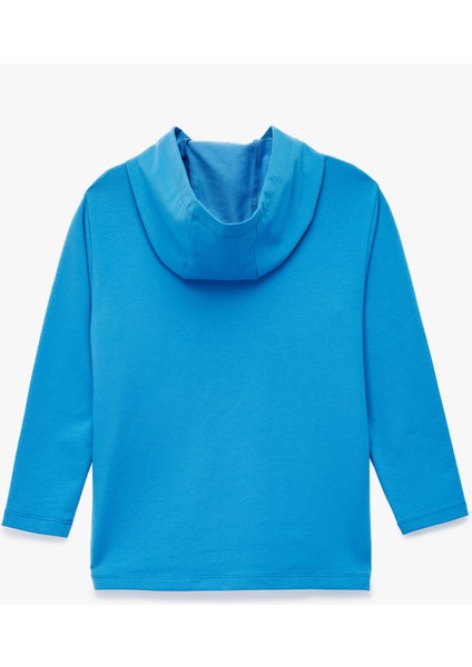 Pamuklu Uzun Kollu Baskılı Kapşonlu Sweatshirt fiyatları