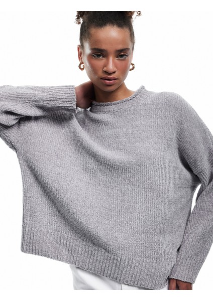 Uzun Kollu Bisiklet Yaka Basic Triko Kazak