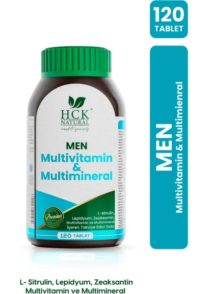 Men - Erkeklere Özel Multivitamin-Multimineral Kompleks 120 Tablet