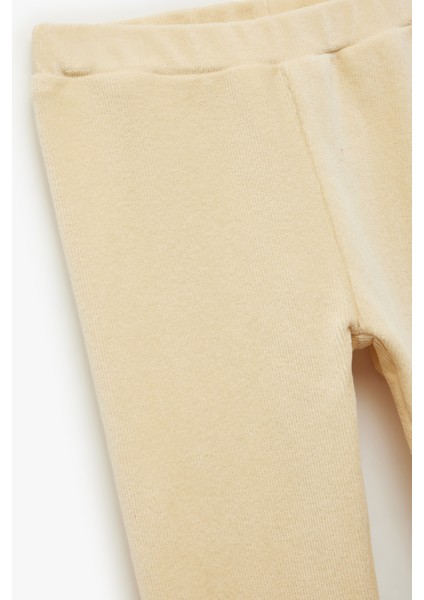 Beli Lastikli Yüksek Bel Basic Kadife Tayt modelleri