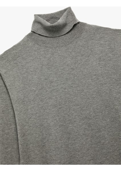 Viskon Karışımlı Uzun Kollu Balıkçı Yaka Basic Triko Kazak modelleri