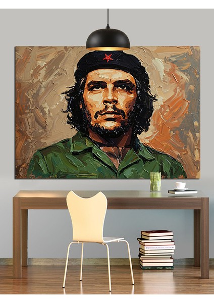 Che Guevara Sanat Çizimi Dekoratif Kanvas - Mdf Ahşap Tablo fiyatları