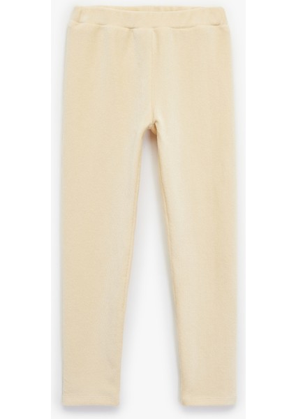 Beli Lastikli Yüksek Bel Basic Kadife Tayt fiyatları