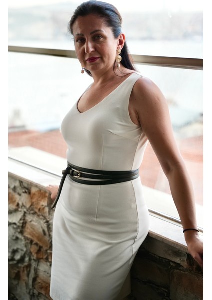 : Siyah ince deri kemer – elbise ve ceket kombinleri için, 3 tur sarılabilen model fiyatları