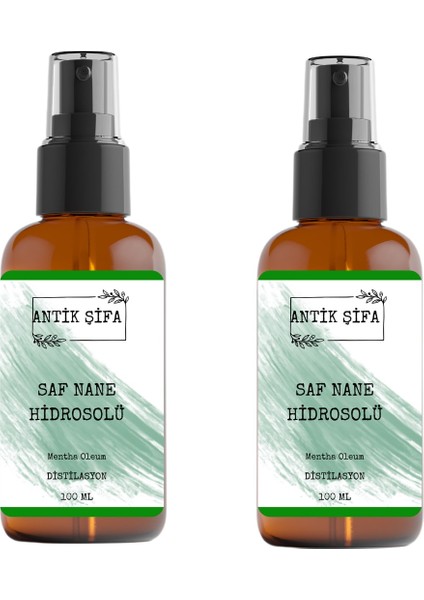 Saf Nane Hidrosolü 200 ml - (2 x 100 ml Nane Suyu)