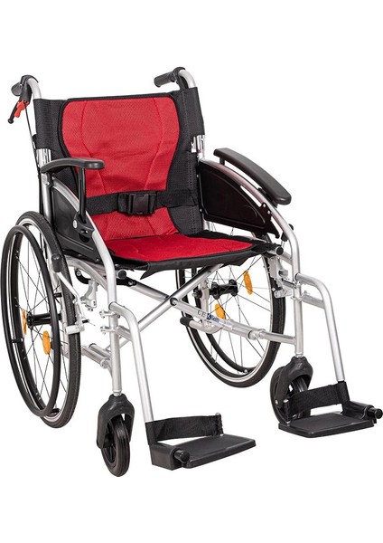 Golfi Hafif Manuel Tekerlekli Sandalye | Kolay Manevra ve Geniş Oturum Konforu G636