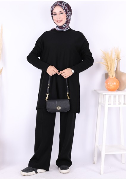Triko Tunik Pantolon Takım 17035 Siyah