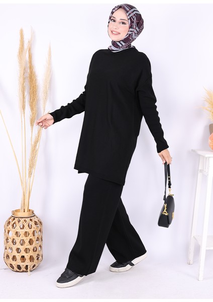 Triko Tunik Pantolon Takım 17035 Siyah fiyatları