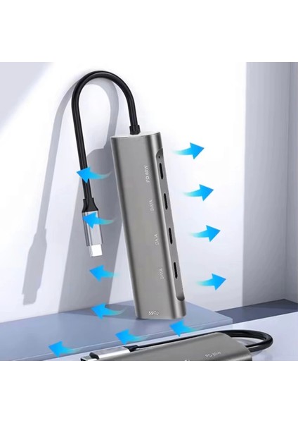 Type C To USB 3.0 Pd Çoklayıcı 60W Şarj Adaptörü Usb-C Çoklayıcı Çevirici - CZ80 modelleri