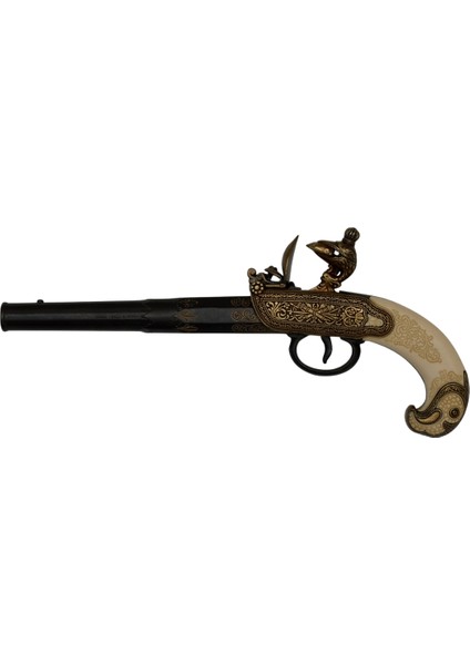 Denix Çift Çakmaktaşlı Rus Metal Koleksiyonluk Dekoratif Obje - Rusya 1790