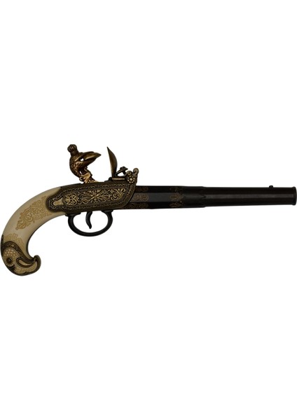 Denix Çift Çakmaktaşlı Rus Metal Koleksiyonluk Dekoratif Obje - Rusya 1790 fiyatları