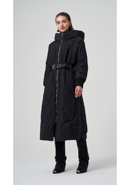 Kapitone Uzun Şişme Mont fiyatları