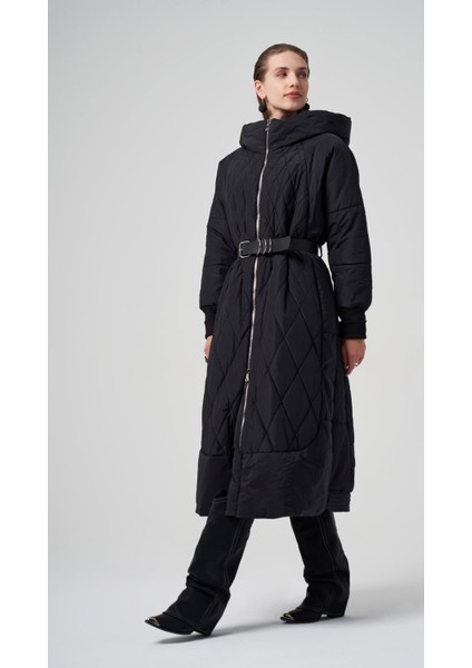 Kapitone Uzun Şişme Mont modelleri