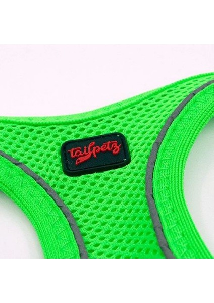 Tailpetz Air Mesh Köpek Göğüs Tasması Xsmall 32X36 cm Neon Yeşil