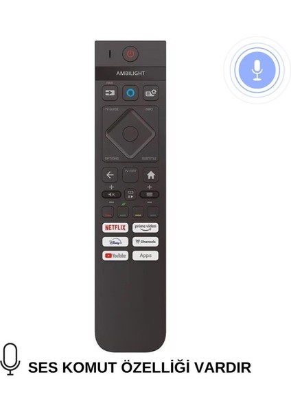 Phılıps The One The Xtra Serisi Amblight Tv Kumanda - Ses Komutlu