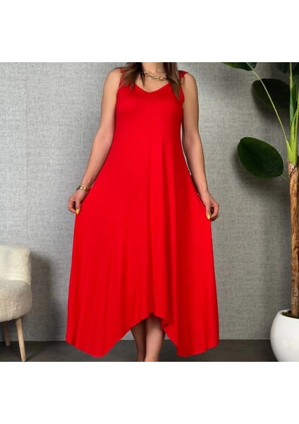 Mdb Kadın Omuz Askılı Toka Detay Axi Boy Elbise