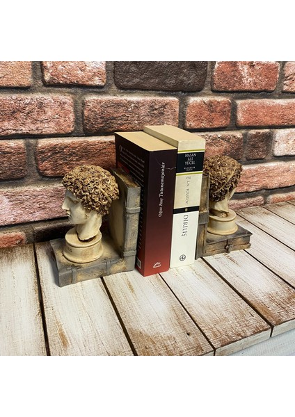 Hermes Büst Antik Kitap Tutucu