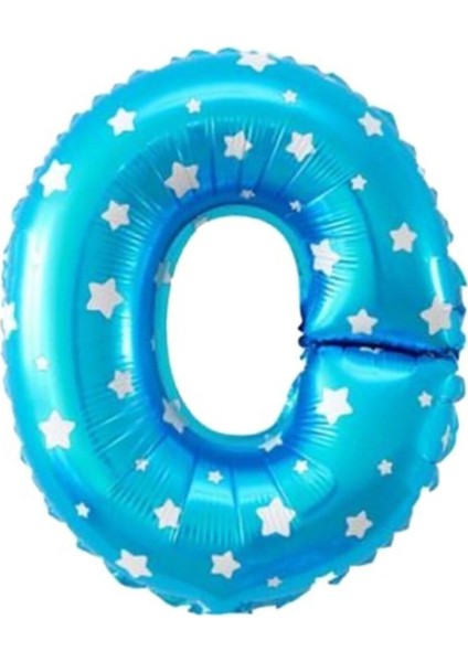 O Harfi Mavi Renk 16 Inc 40 cm Balon Parti Malzemesi