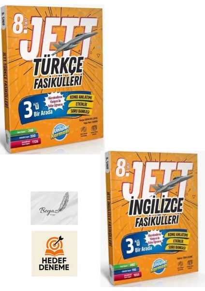 8.sınıf Lgs Jett Türkçe Ingilizce Fasikülleri Hedef Deneme